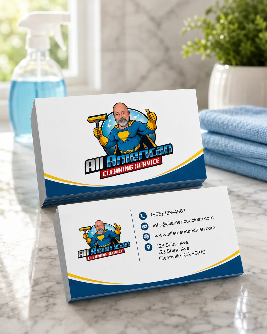 Business card design included in brand identity kit