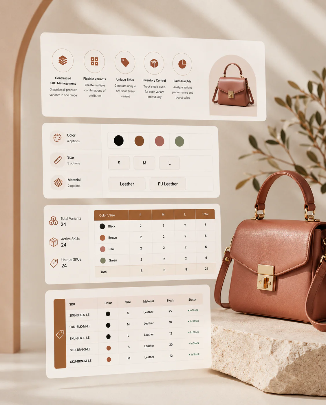 SKU packaging design for multi-product brand line