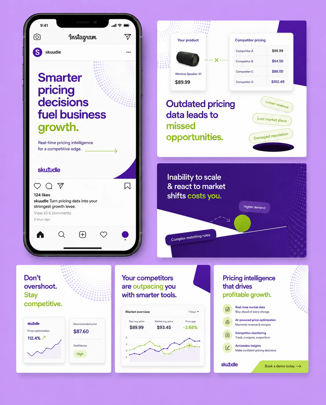Paid social media ads design for marketing campaigns