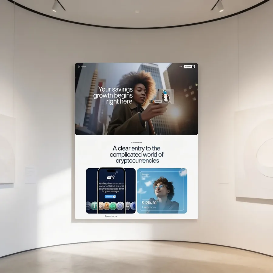 Finance & Fintech website design 01