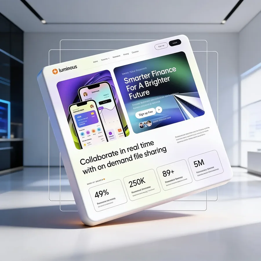Finance & Fintech website design 04
