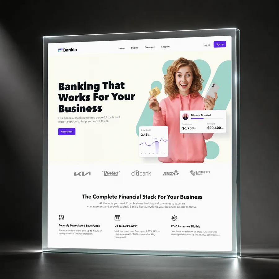 Finance & Fintech website design 06
