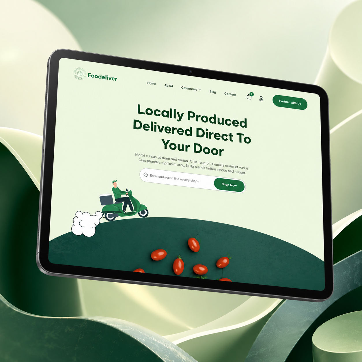 Food & Beverage website design 04